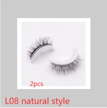 Captivating 3D layered mink-like false eyelashes for bold, voluminous eye makeup looks