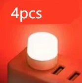 Compact USB LED night light in multiple colours for eye protection and portable use