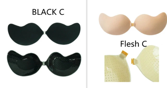 Deep V Invisible Bra with Mango Cup for seamless support under swimwear or dresses