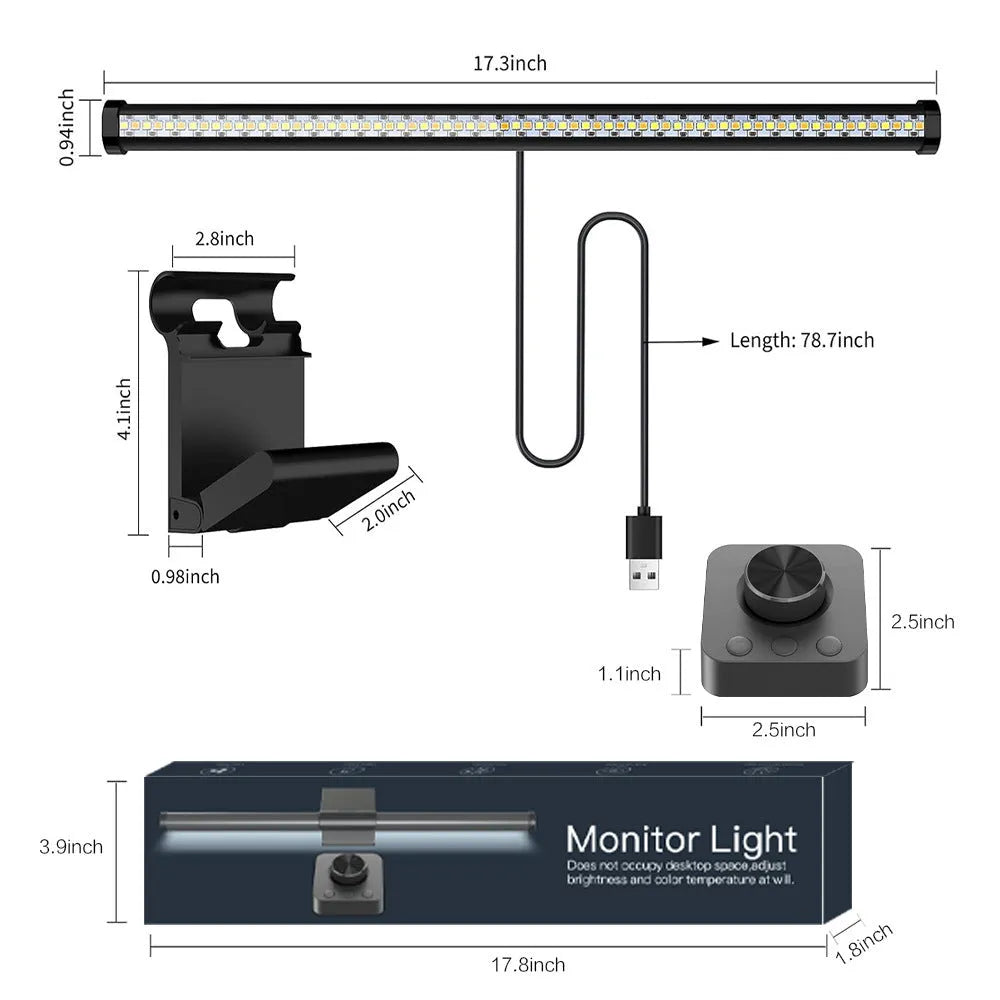 LED remote control non-strobe fill light metal 44CM table lamp modern simplicity