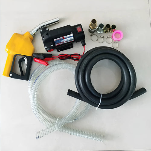 12V 24V electric oil pump set with 80L flow and 10-20m lift for diesel transfer