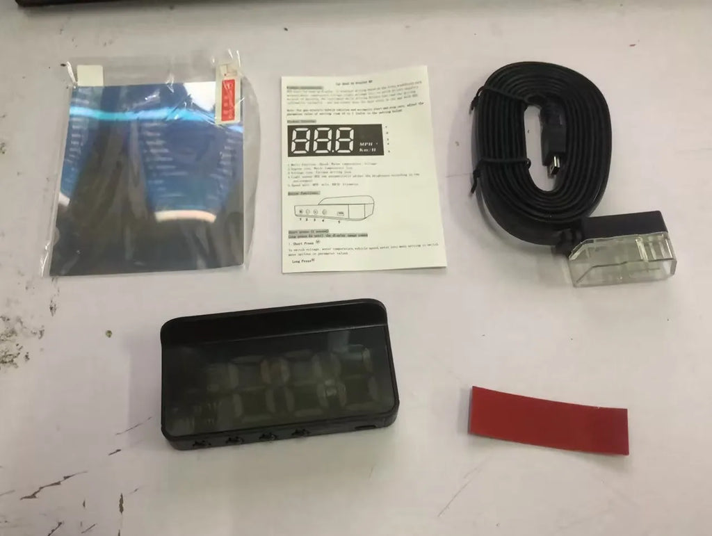 M3 car OBD2 GPS head-up display projector with 4:3 screen and OBD cable