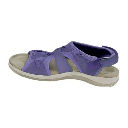 Women's Roman Wedge Sandals with velcro fastening in various colours