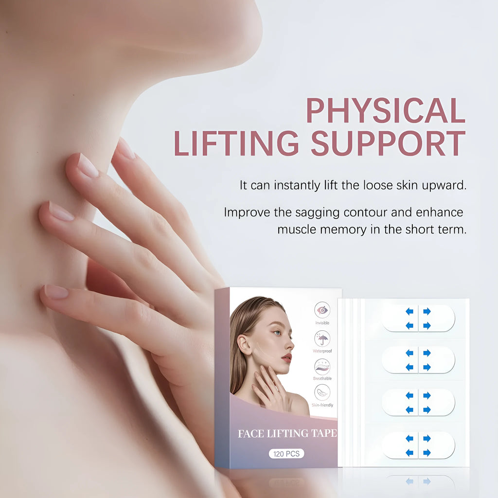Pack of 120 chin lifting stickers for V face firming and wrinkle reduction