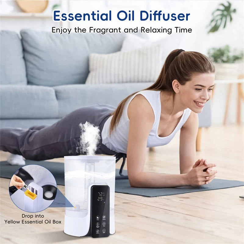 6L large-capacity humidifier with UV sterilization and remote control