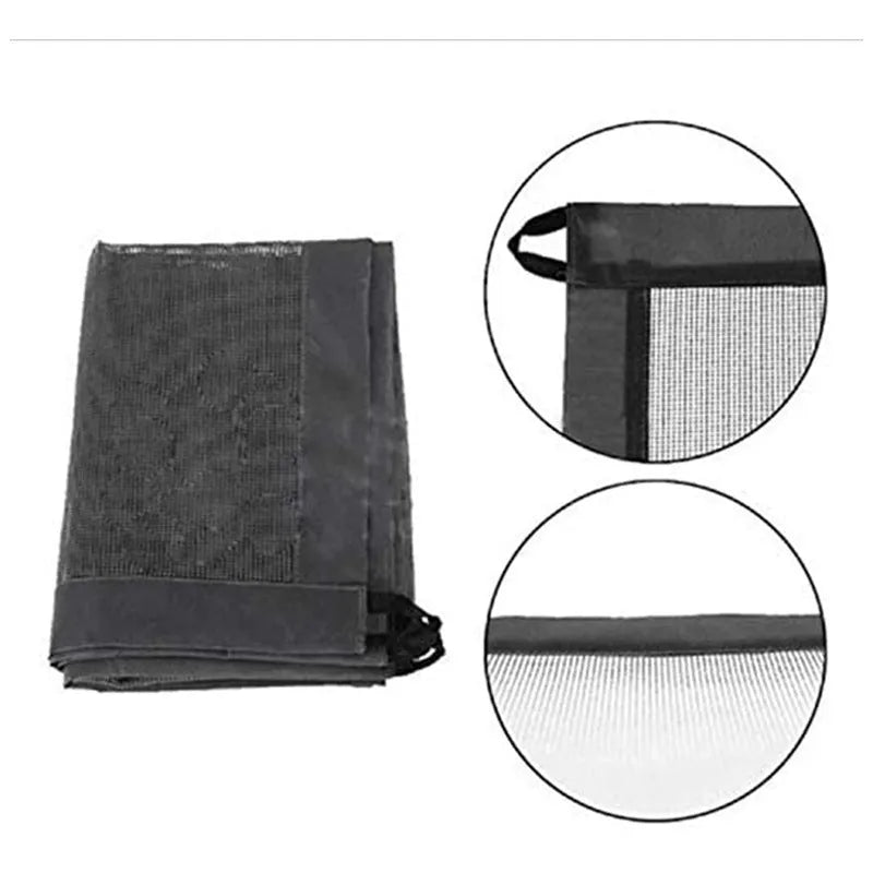 Portable folding dog quarantine fence in cloth mesh, small size 110x72cm, set up indoors