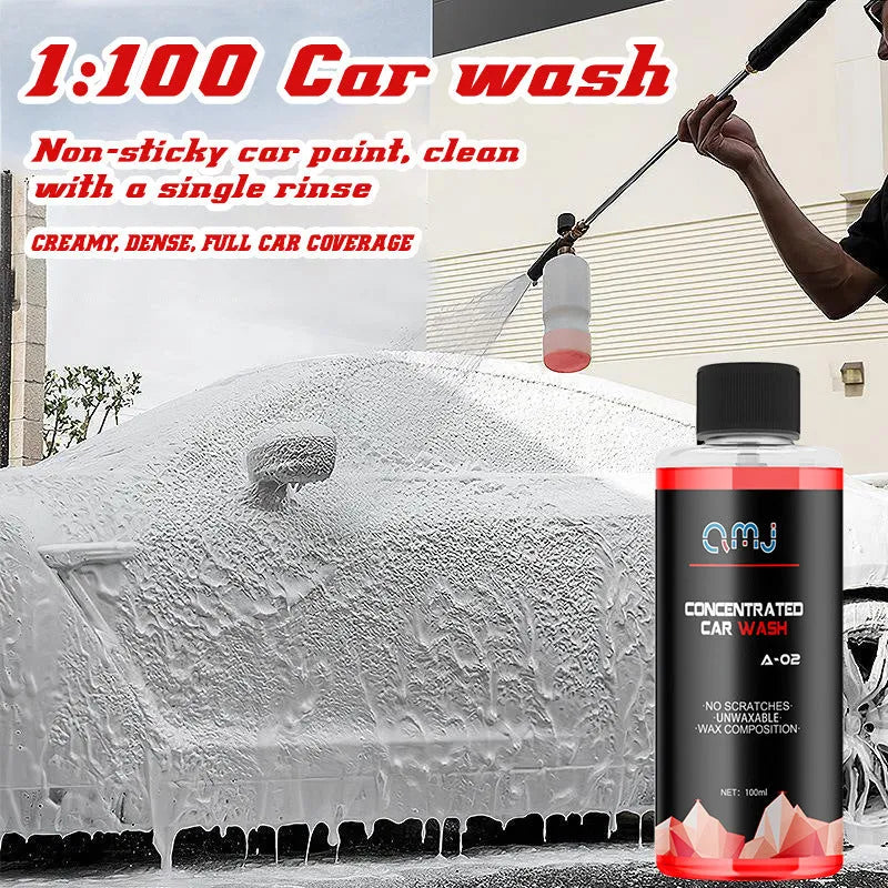 100 ml bottle of concentrated car paint decontamination and polishing high foam cleaner.