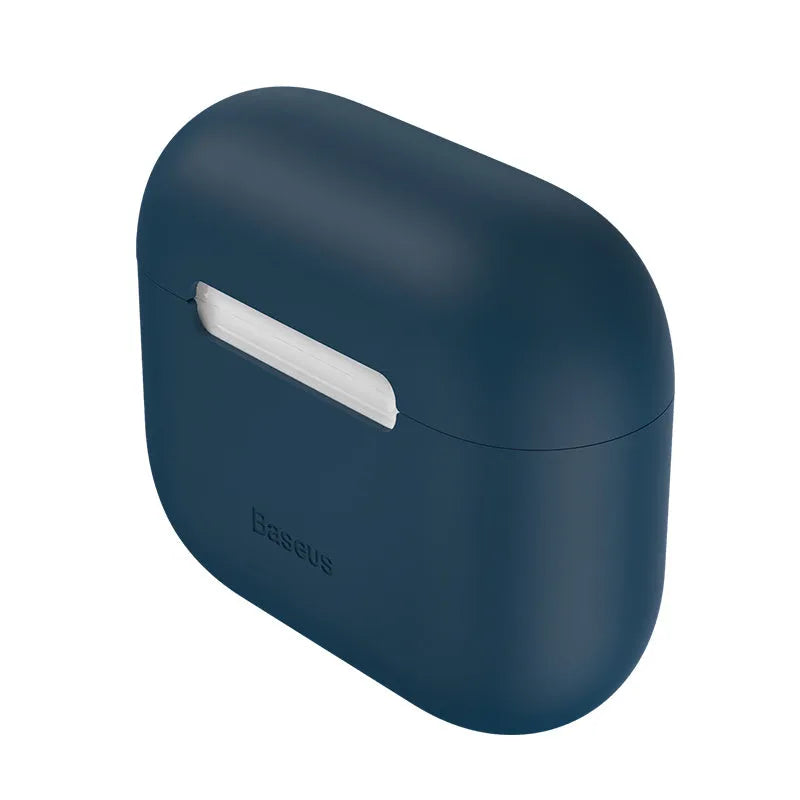 Baseus Super Thin Silica Gel Case For AirPods Pro - ultra thin 0.8mm silicone sleeve in blue and purple