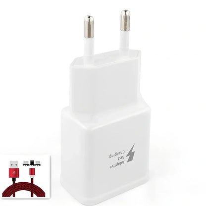 7100 S7 S6 fast charger with 9V output, 2000mA current, USB interface for Samsung phones and travel use