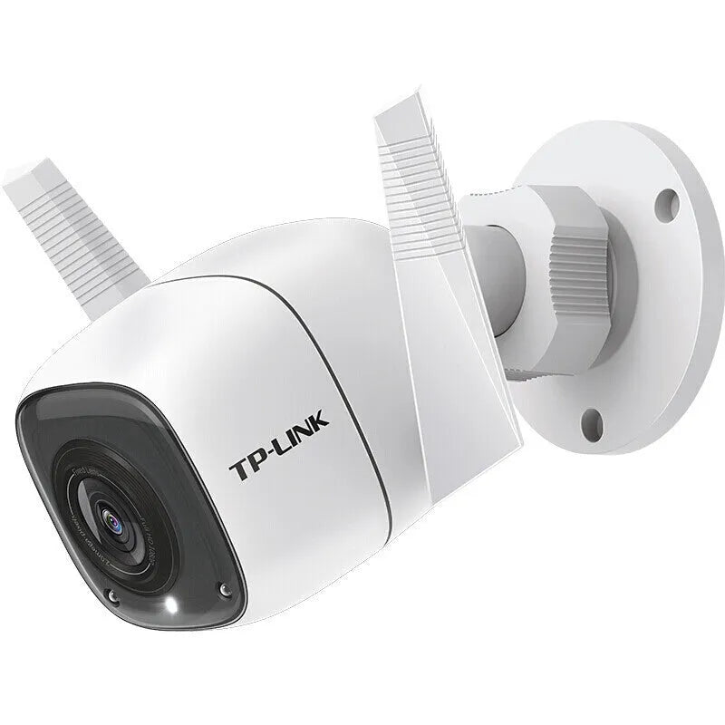 Outdoor security camera unit with 1080p resolution and infrared night vision capability