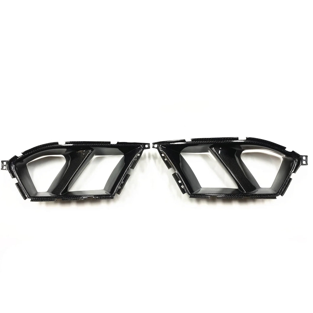 Dry carbon fibre front bumper grille for BMW M3 M4 G80 G82 with 3K weave pattern