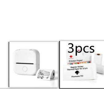 Portable Mini Thermal Label Printer with Bluetooth connectivity in various colours