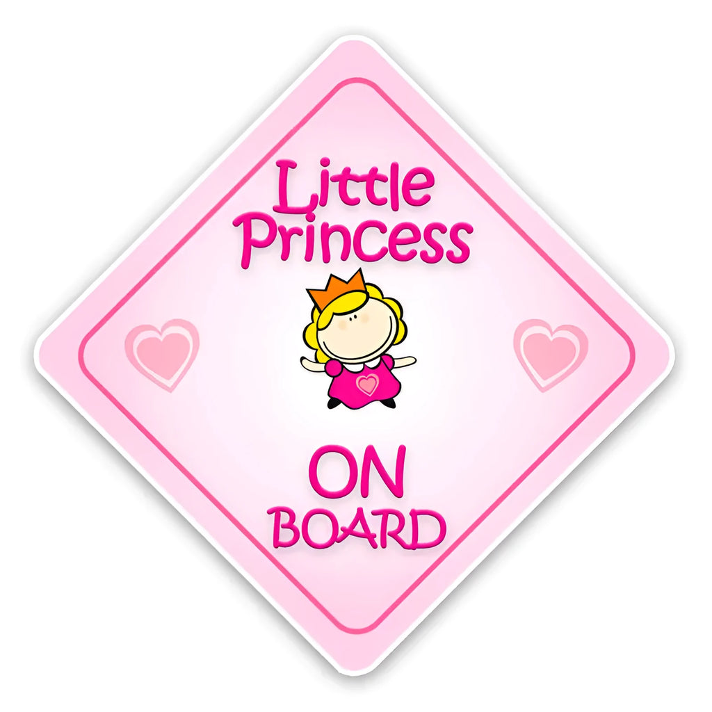 Reflective baby on board car sticker with PET material in various baby-themed designs