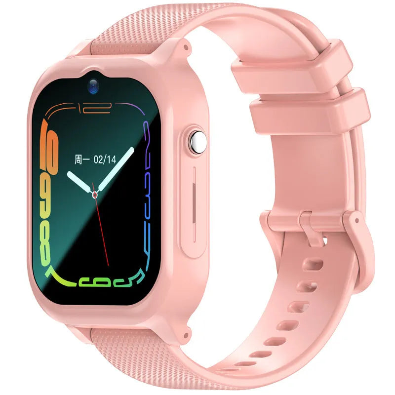 Swimming waterproof smartwatch with video call and step counting in water blue colour