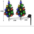 Solar Christmas tree lamp in garden, IP65 waterproof ABS plastic decoration with festive glow