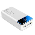 Black and white large 50000mAh power bank with multiple USB ports