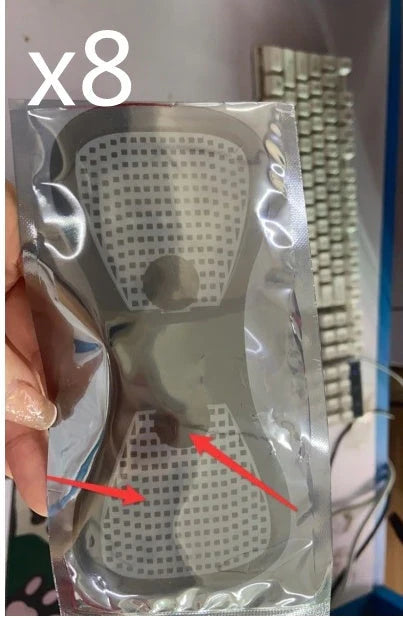 HQ-185 Mini Electric Shoulder and Neck Massager in black with massage patch