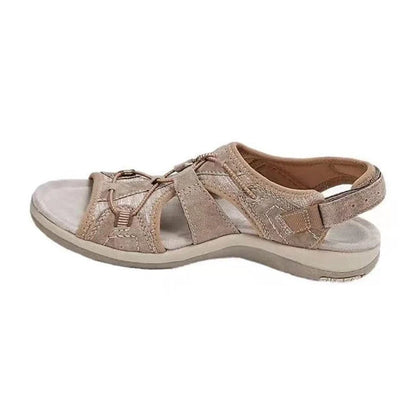 Women's Roman Wedge Sandals with velcro fastening in various colours