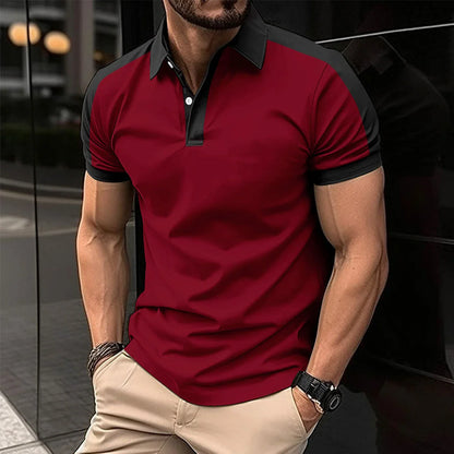 Men's stylish short sleeve casual polo shirts in a variety of colors and sizes