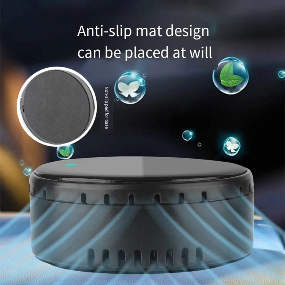 Solar-powered car air humidifier mounted in vehicle air conditioning outlet