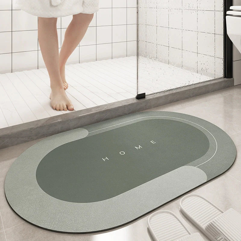 Soft cushion bathroom sliding door floor mat in various colours and sizes