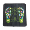 Health Path Cobblestone Foot Massage Mat 35x35cm PVC with English text on a floor indoors
