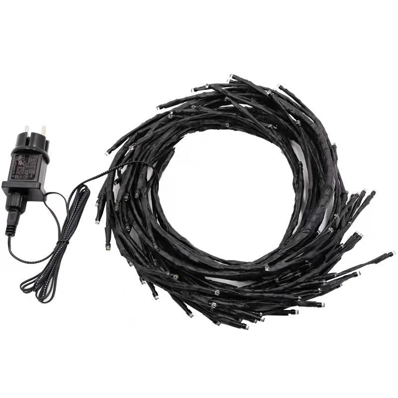 Flexible DIY Willow Vine Branch LED Light with warm white glow for festive decor