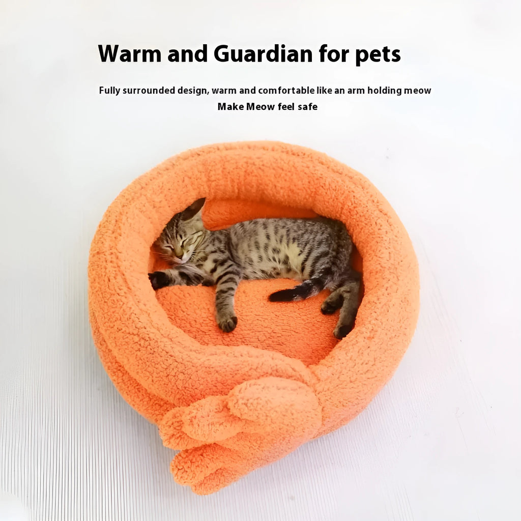Yellow plush pet kennel mattress measuring 48 by 20 cm for cat and dog carriers