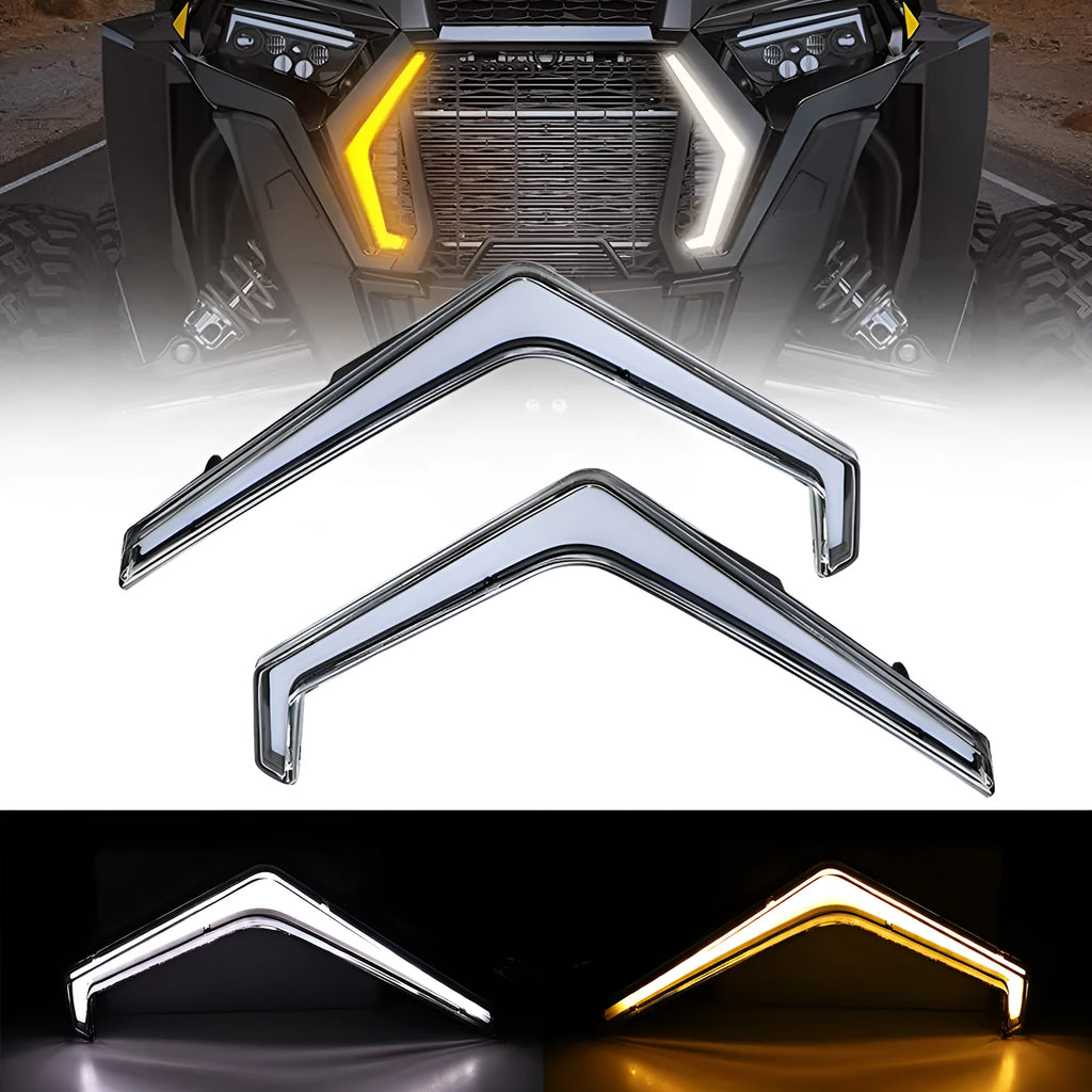 For Star daytime turn signal set in white for Polaris RZR XP 1000, ABS PE construction