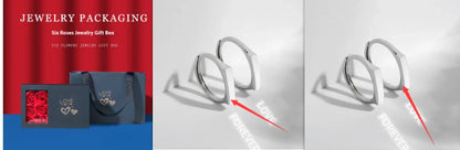 S925 Sterling Silver Love Pattern Rings for couples with adjustable opening