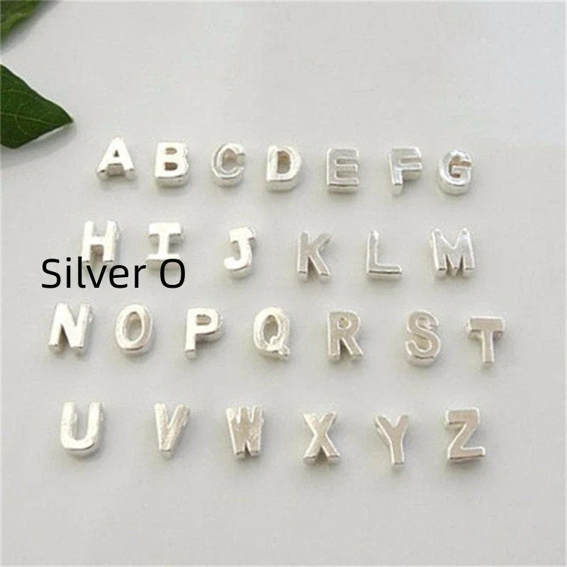 Peach Heart Shaped Letter Necklace in gold and silver finishes with alloy pendant