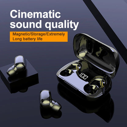 Bluetooth wireless in-ear stereo earphones with digital charging box