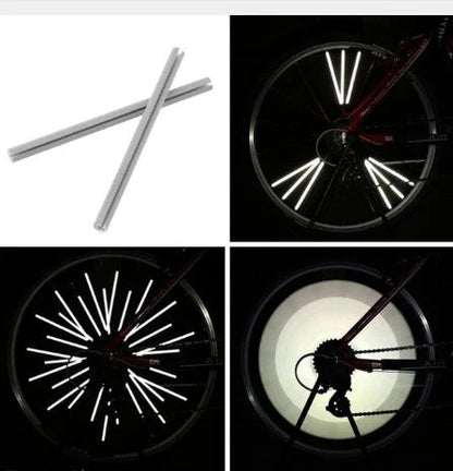 Colorful Spoke Bicycle Reflective Strip for enhanced night visibility