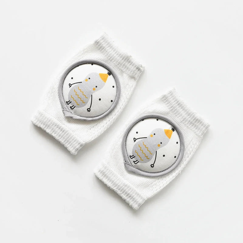 Children's combed cotton knee pads with large mesh design for breathable comfort