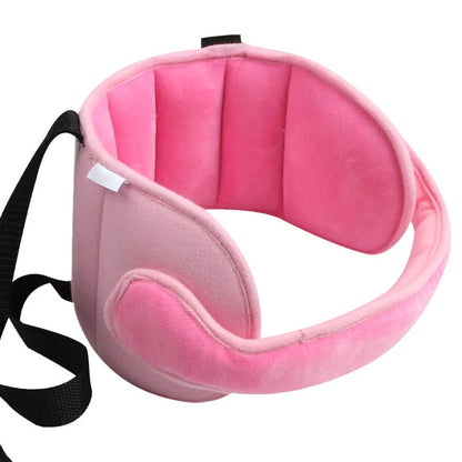 Adjustable car seat head support for babies and kids in various colors