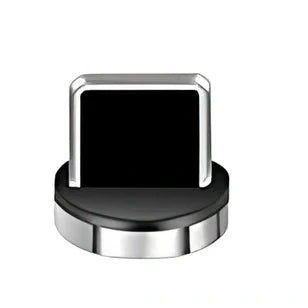 Black 3A magnetic fast charging data cable with Type-C and Apple heads, 1.8m length for iPhone and Android