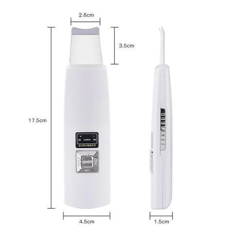 Ultrasonic Skin Scrubber for deep facial cleansing and acne removal