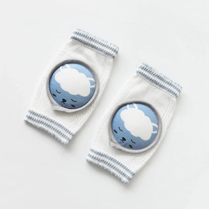 Children's combed cotton knee pads with large mesh design for breathable comfort