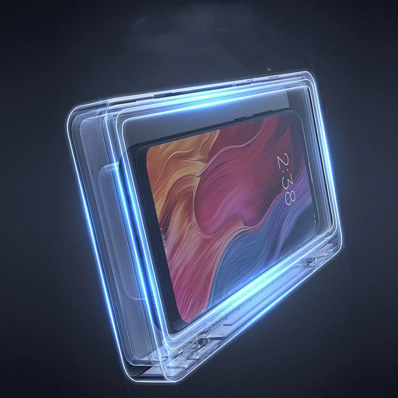 Waterproof wall-mounted phone case with anti-fog technology, fits phones up to 6.8 inches