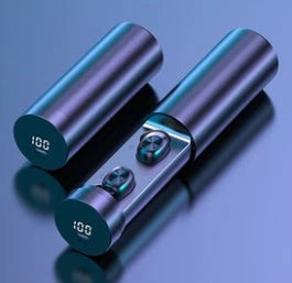 Wireless Dual Ear Bluetooth Headset in Black with graphene speakers