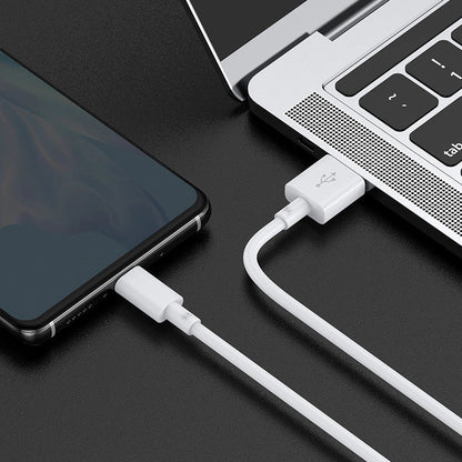 5A fast charging USB to Type-C data cable in white and black