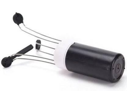 Wireless 3-Speed Automatic Stirrer in black and white, compact kitchen gadget