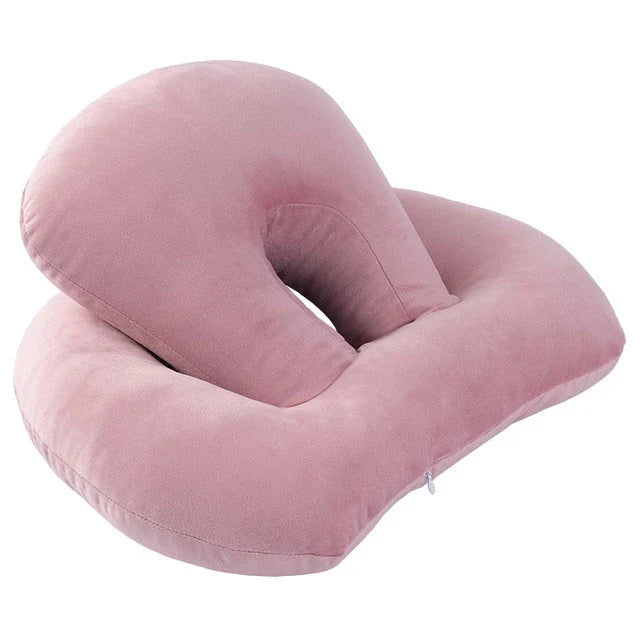 Plush U-shaped travel neck pillow in various colors for ultimate comfort and support