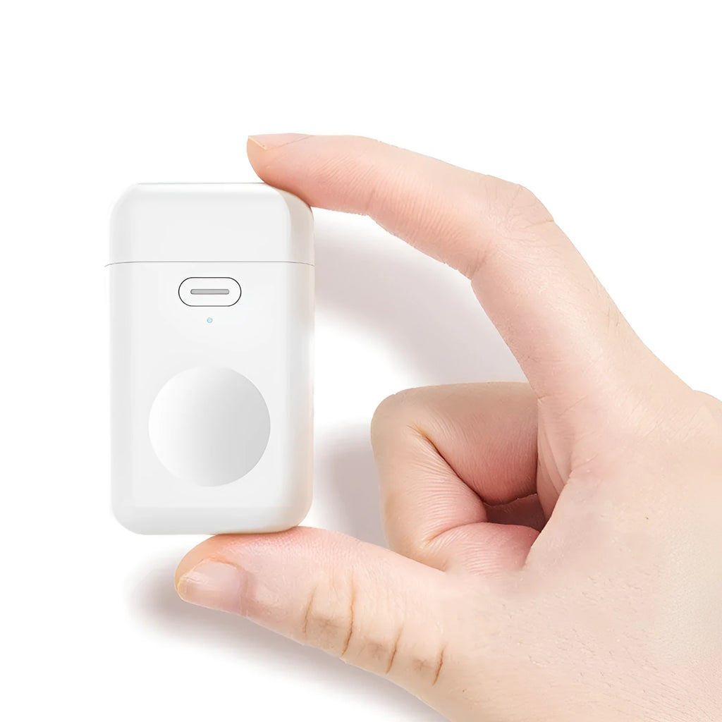 White magnetic wireless charger power bank for Apple Watch 1-5, 1000 mAh, compact size