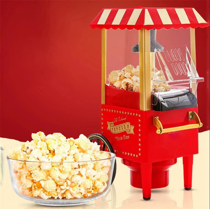 Mini Classic Car Popcorn Machine with hot air technology for oil-free popcorn