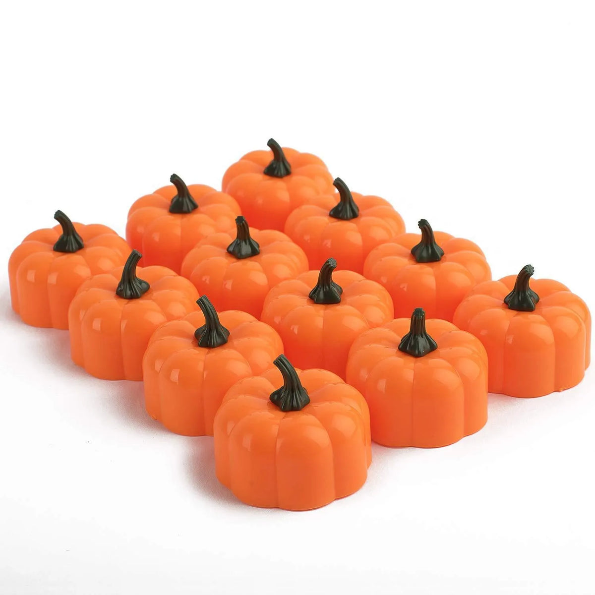 Yellow LED pumpkin light 4.9x4.3cm electronic candle decoration for Halloween Christmas