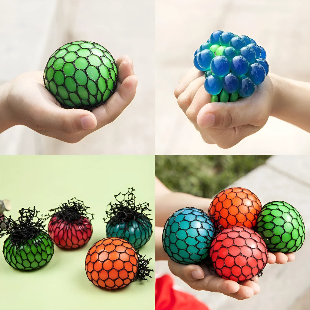 Anti stress ball grape look-a-like stress relief toy for hand exercise and autism sensory needs