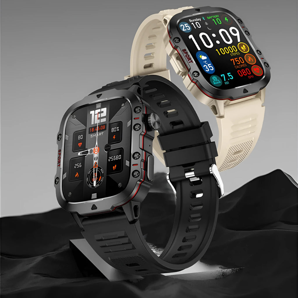 QX11 Smart Bluetooth Watch with TFT touch screen display showing health metrics