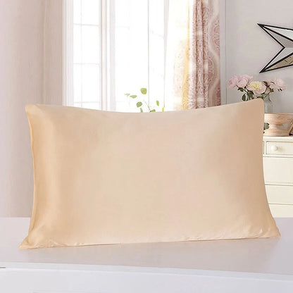 Luxury satin ice silk pillowcase in multiple colours for a cooler sleep