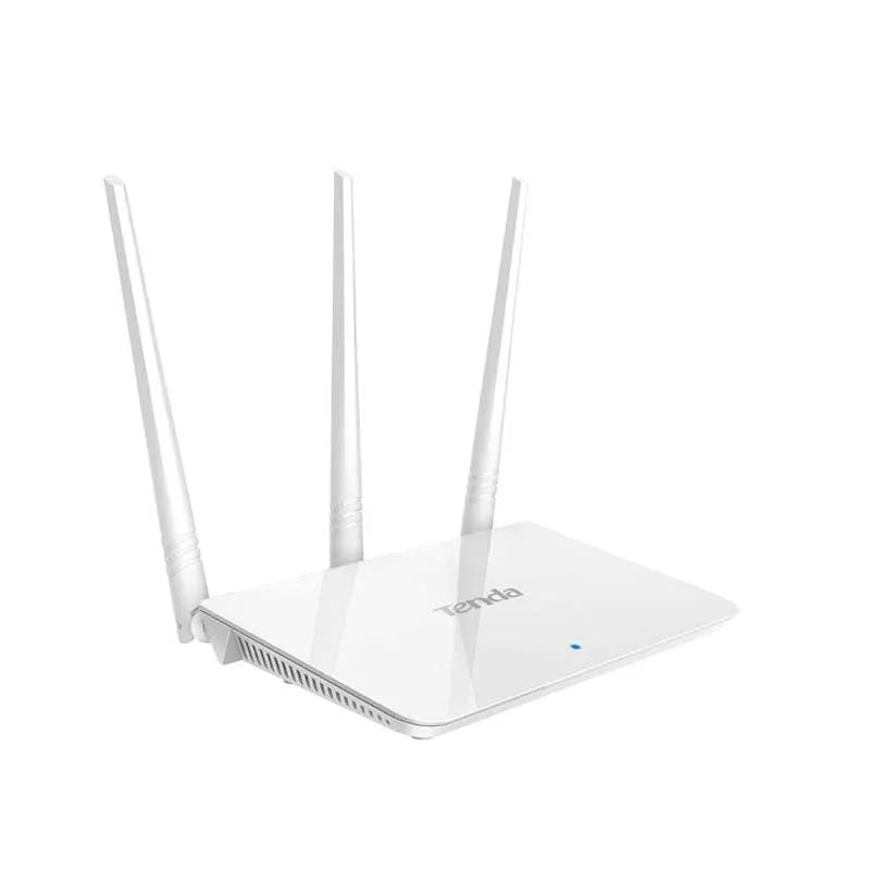 White US-style dual-band wireless router for 2.4GHz and 5GHz Wi-Fi.